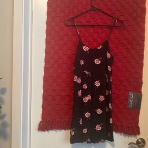 H&M Divided, Size 2 - Black & Pink Floral Mini Dress